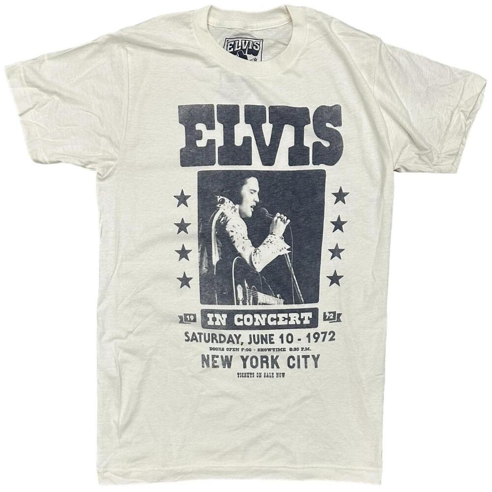 Elvis Presley MenS Andise In Concert 1972 Tee T-Shirt